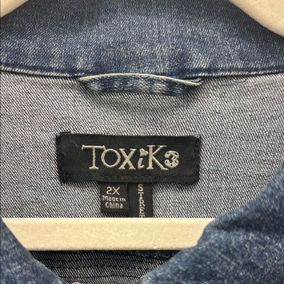 Toxik3 Size 2X Denim Jacket - Picture 2 of 4